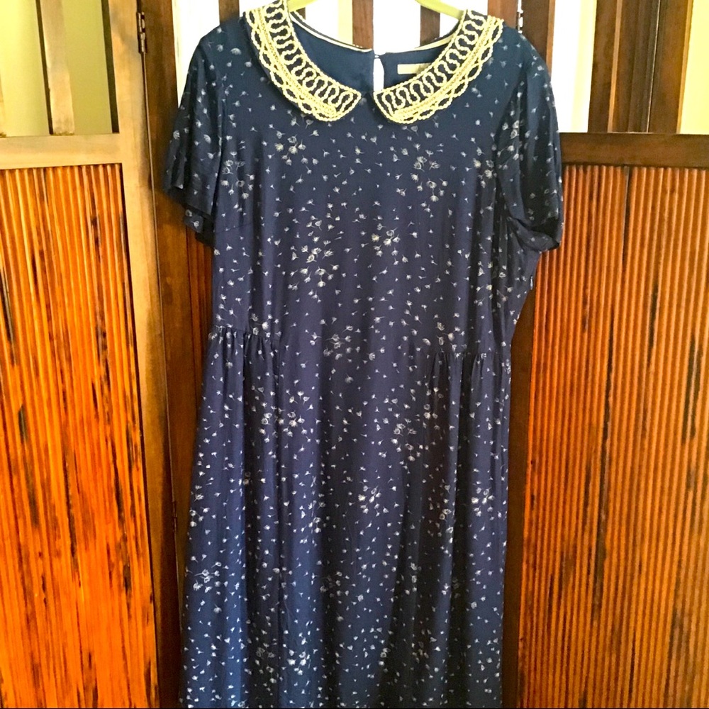 Blue floral Boden dress